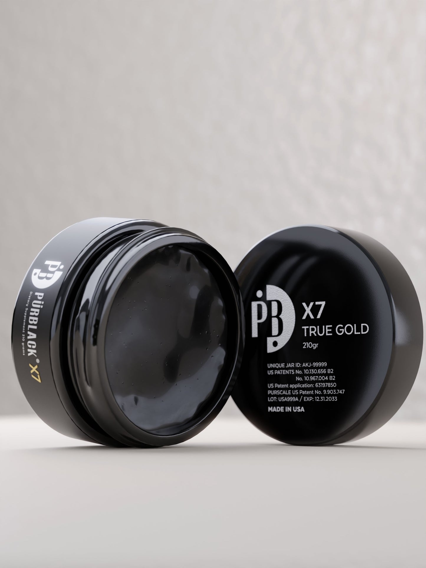 Pürblack Shilajit Live Resin X7 with True Gold 555 PPM, 210 grams